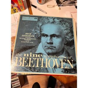 BEETHOVEN The Nine Symphonies Vinyl LP Box Set Royal Philharmonic Rene Leibowitz